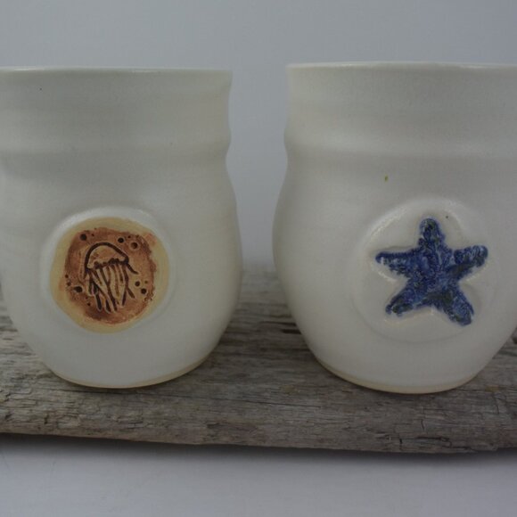 2 Pottery Mugs Handcrafted by Michael Stanley (PEI) - Picture 1 of 7